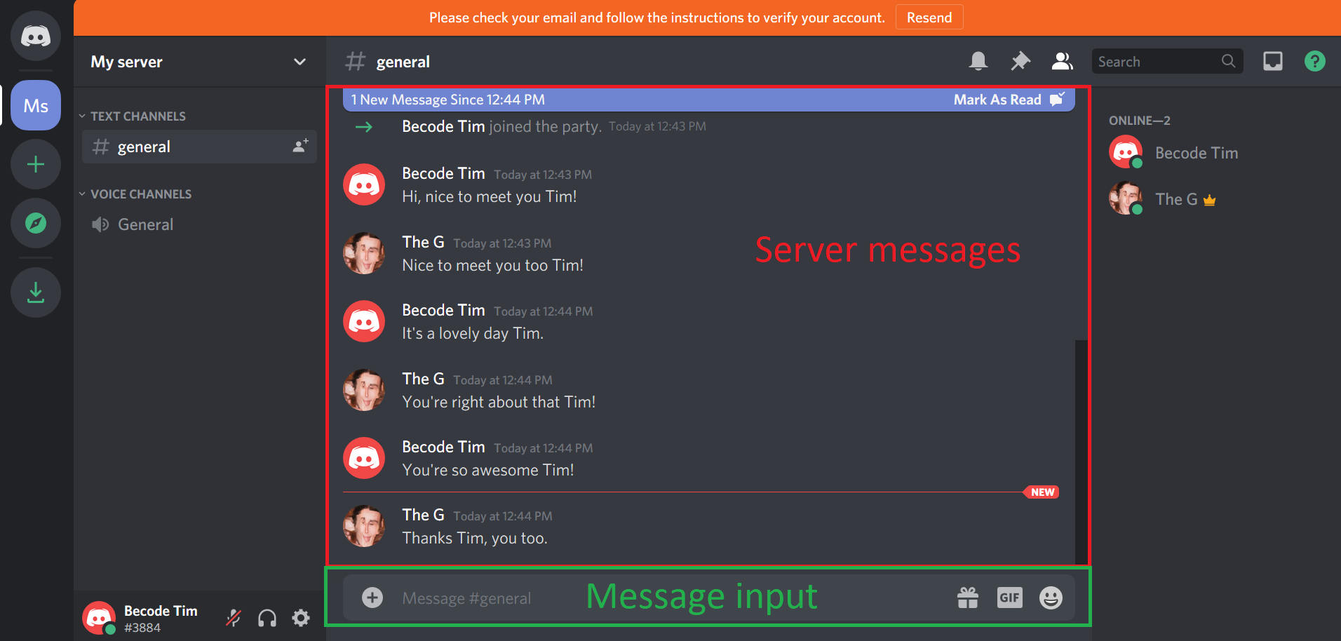 Server messages. Мут в дискорде.